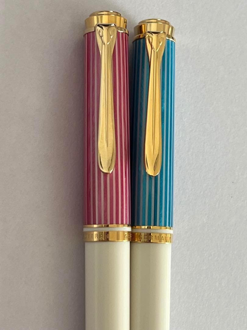 【まとめ売り】ペリカン ボールペン スーベレーン K600 ピンク＆ターコイズ