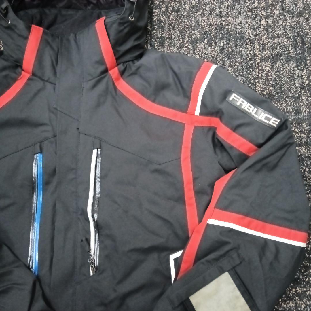 FABRICE スキーウェア 黒赤 2点セット