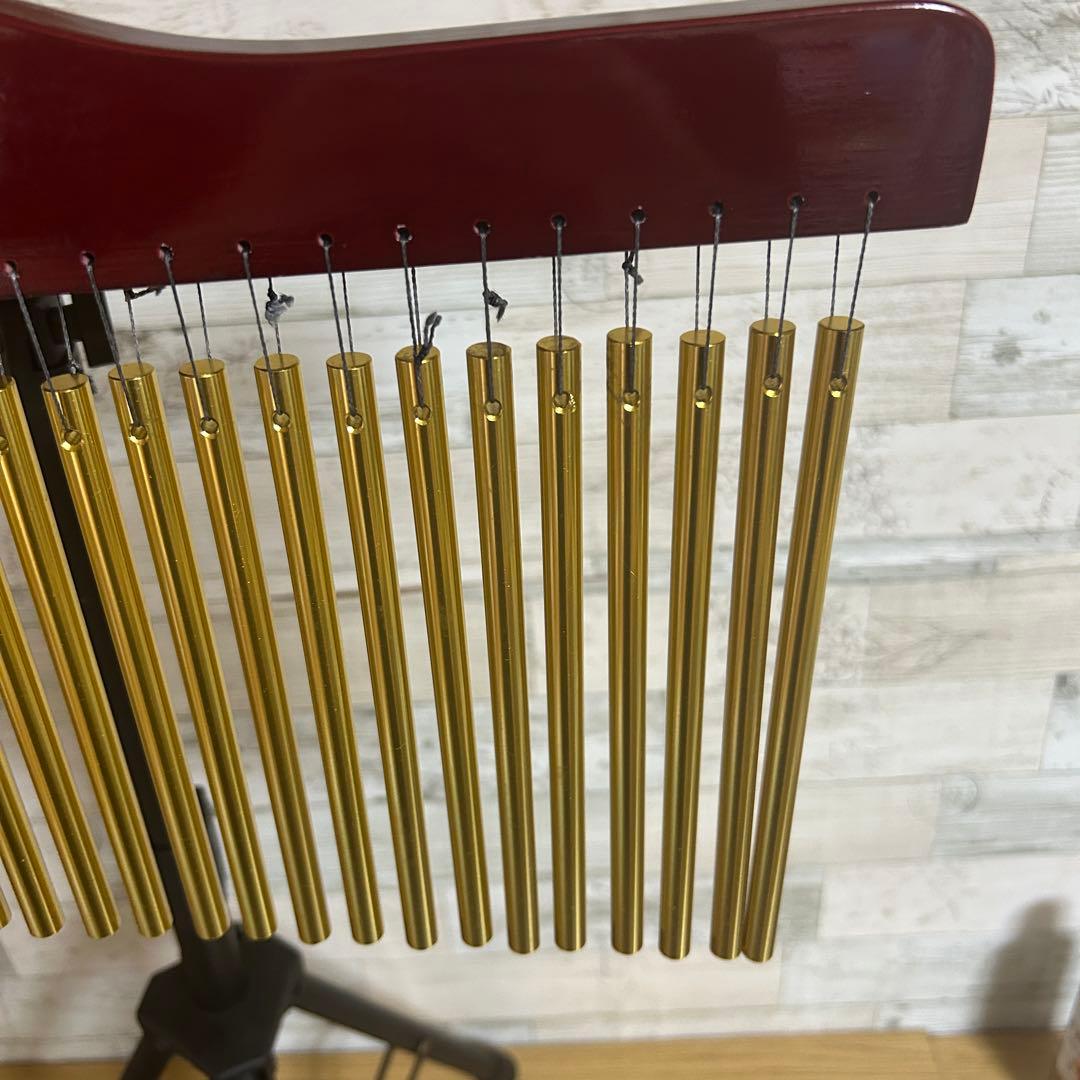 【善吉】 ウインドチャイム 36本 スタンド付き メーカー不明