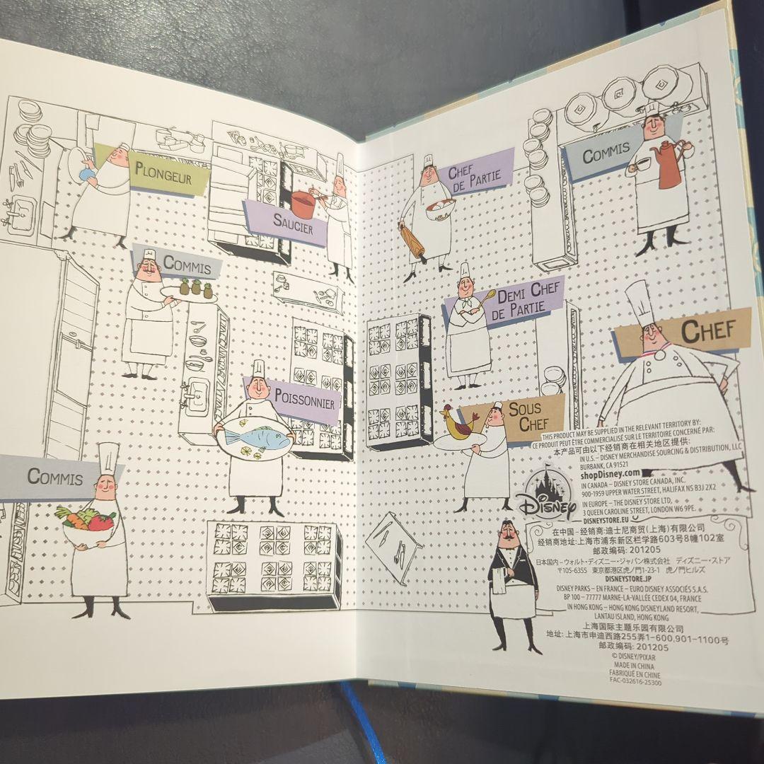 日本未発売 ディズニーランドパリ レミーのおいしいレストラン グストー ノート
