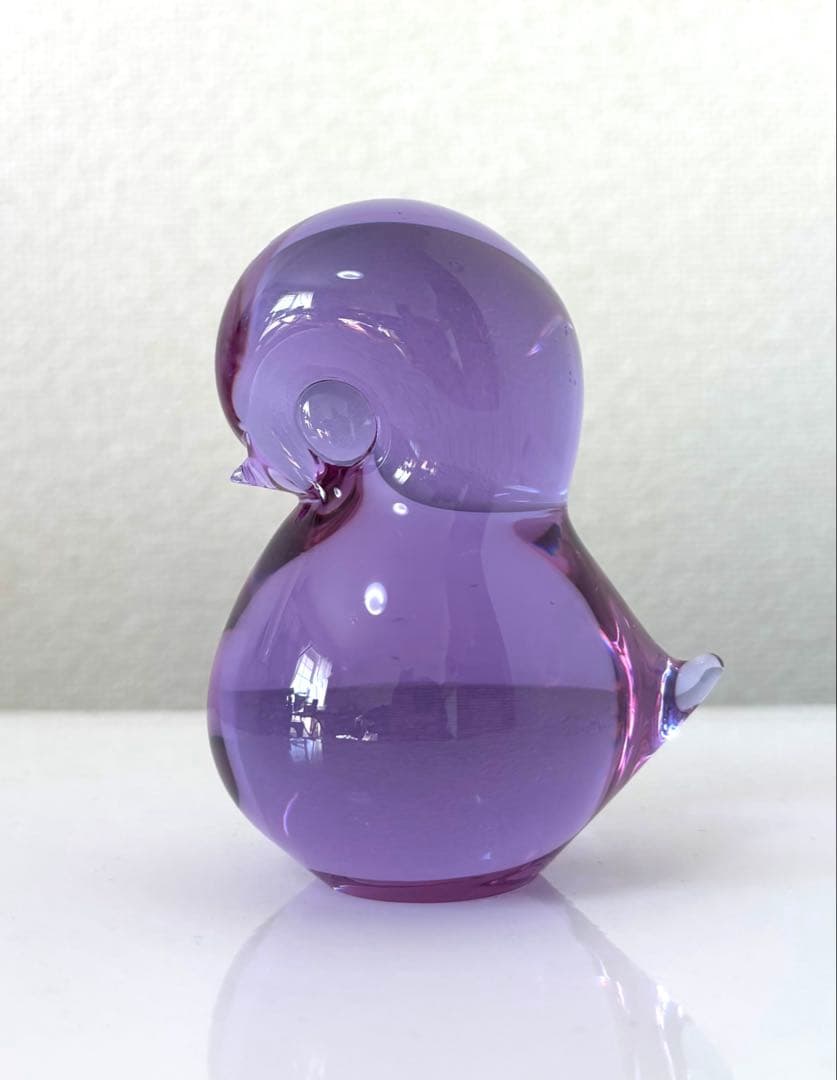 【FMkonstglasコンストグラス】ガラス製 鳥の置物 ペーパーウエイト