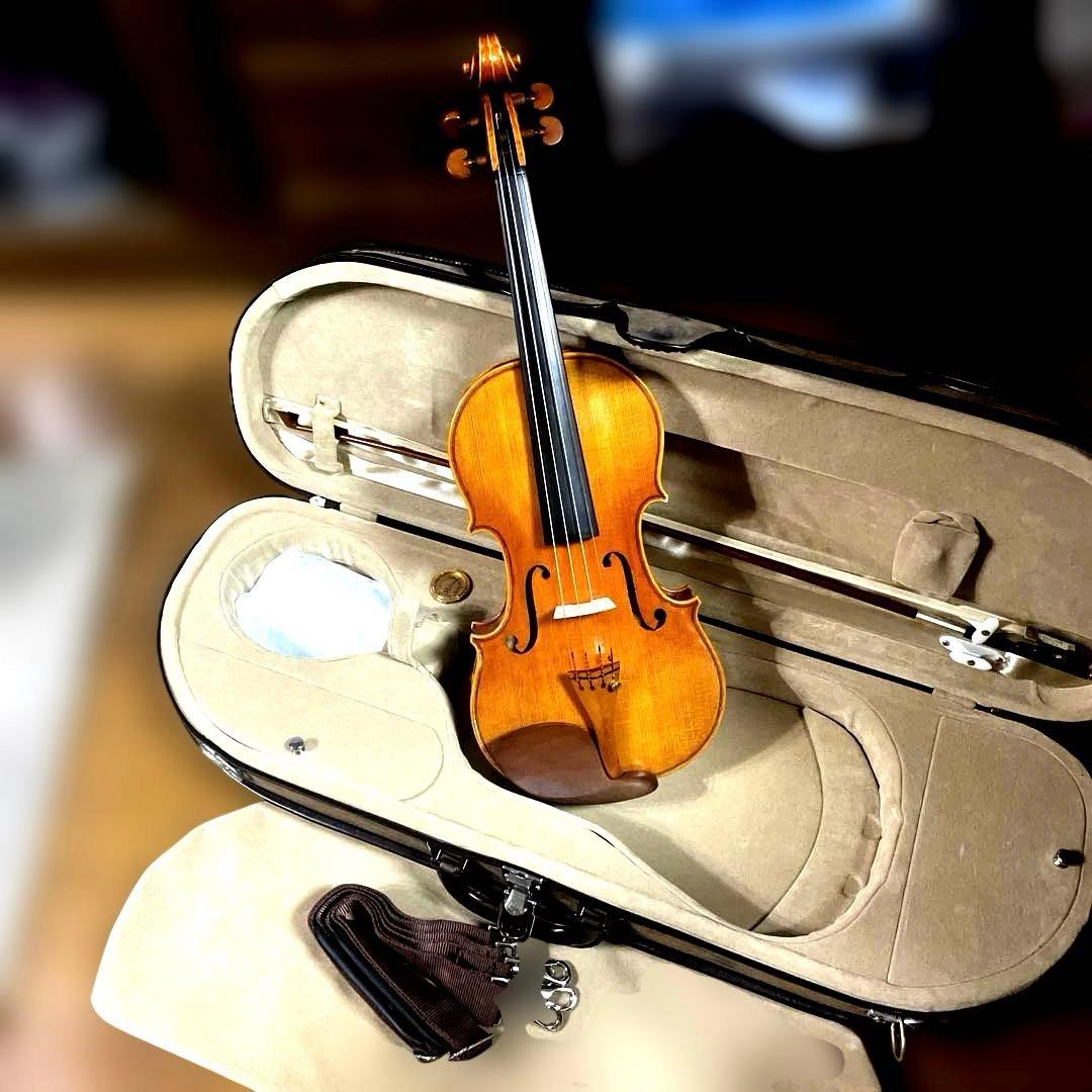 著名作家Setsuo Arai氏製作バイオリン 4/4サイズ 高級弓、ケース付