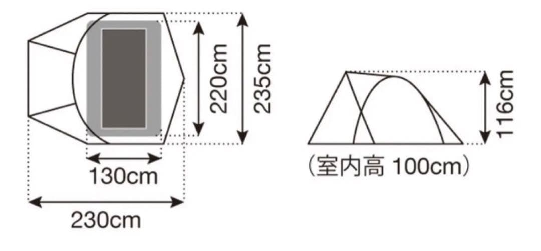  peak スノーピーク ミニッツドーム Pro.air 1
