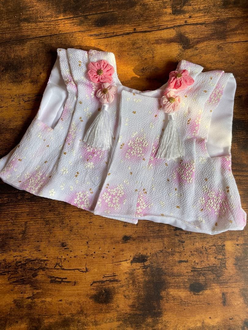 お値下げ　犬服　お雛祭り　被布＆お着物＆ショールセット　サイズM