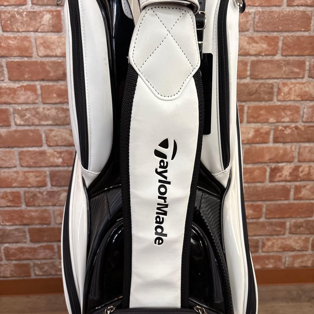 ‼️テーラーメイド エナメル キャディバック 9.5型 ホワイト×ブラック‼️