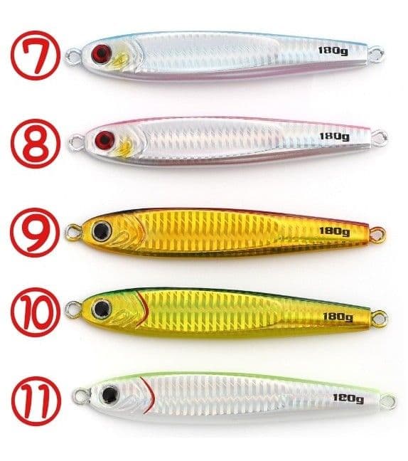 １０本 セット 180g 選べる メタルジグ TGベイト タイプ 高比重