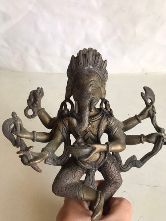 仏教仏像，古銅製，辟邪，招財，高21cm，重1450克