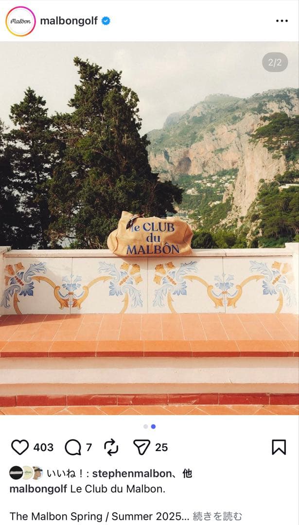 新品未使用 MALBÔN トートゴルフバッグ Golf マルボン