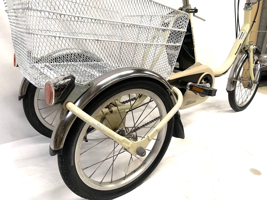 【即乘】送料無料 Panasonic 電動アシスト三輪自転車 8Ah 動作確認済