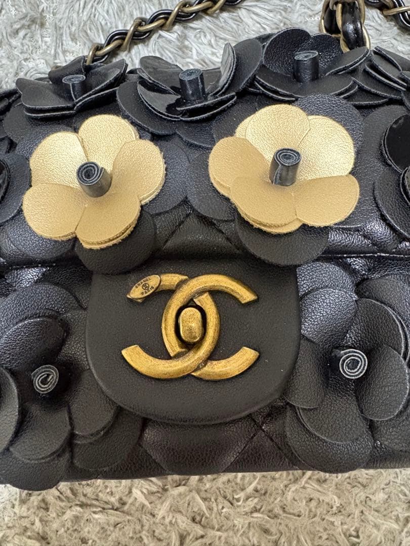 ⑤シャネル　フラワー　チェーンバッグ　ノベルティ