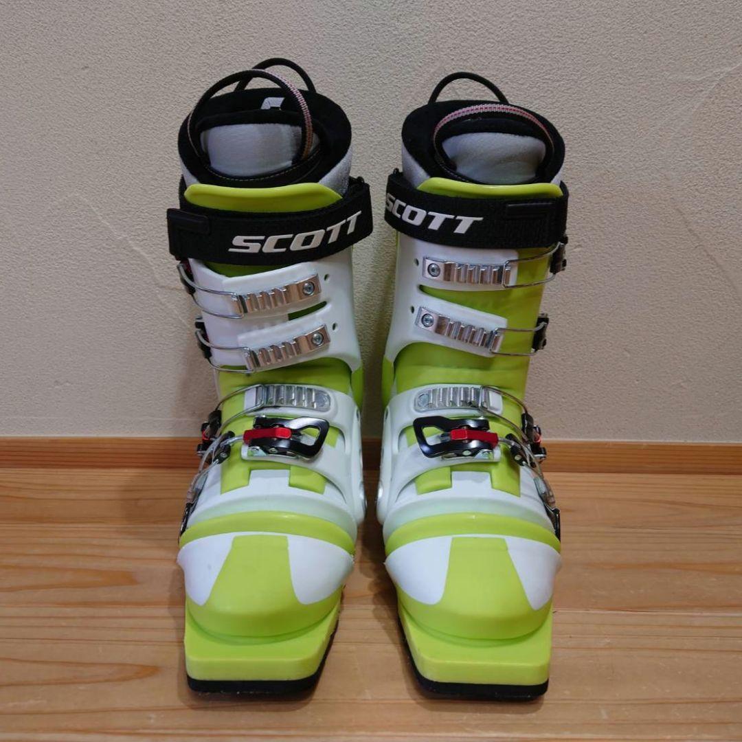 SCOTT テレマークスキーブーツ 白/黄緑