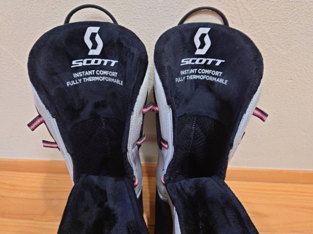 SCOTT テレマークスキーブーツ 白/黄緑