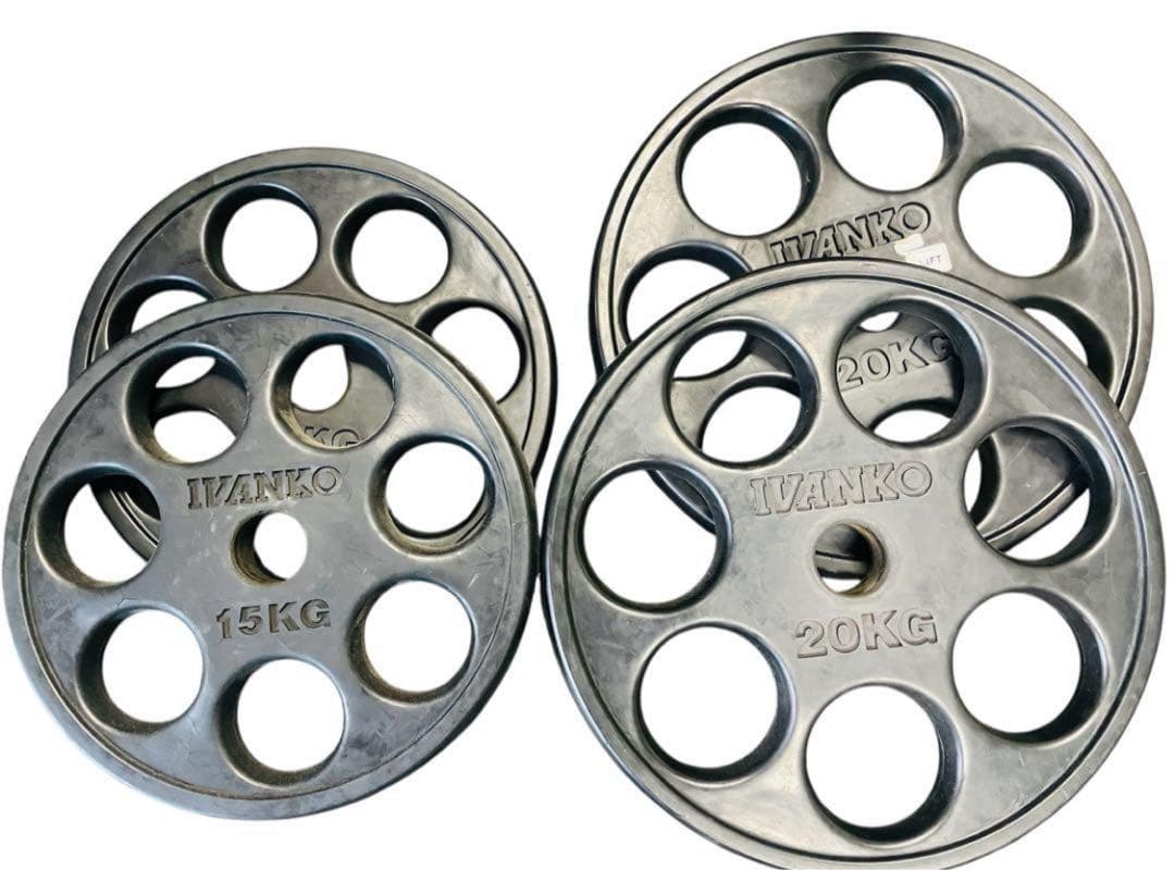Ivanko イバンコ オリンピックラバープレート105kg➕トライセプスロープ