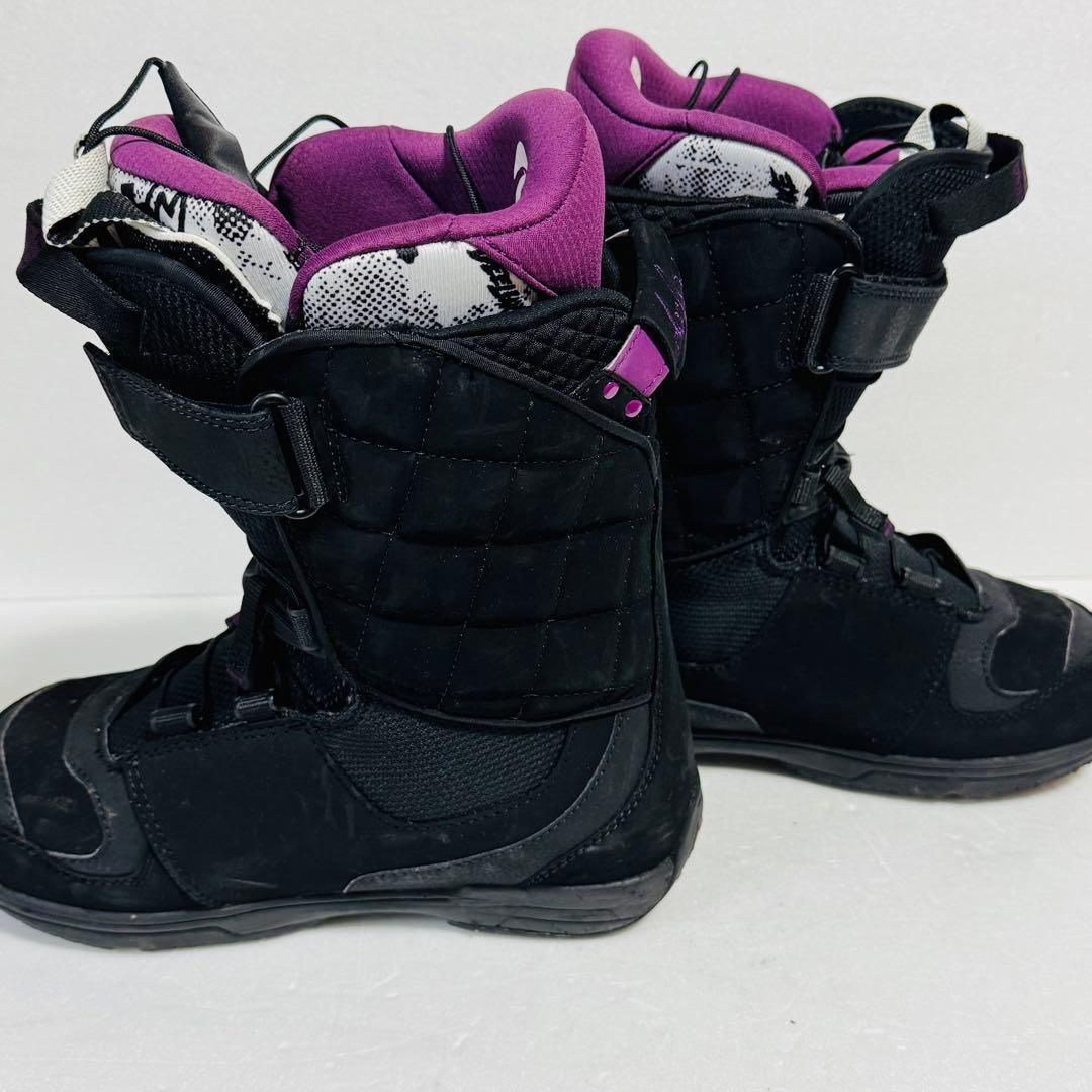24.5cm スノーボードブーツ レディース DEELUXE 黒紫色 初心者