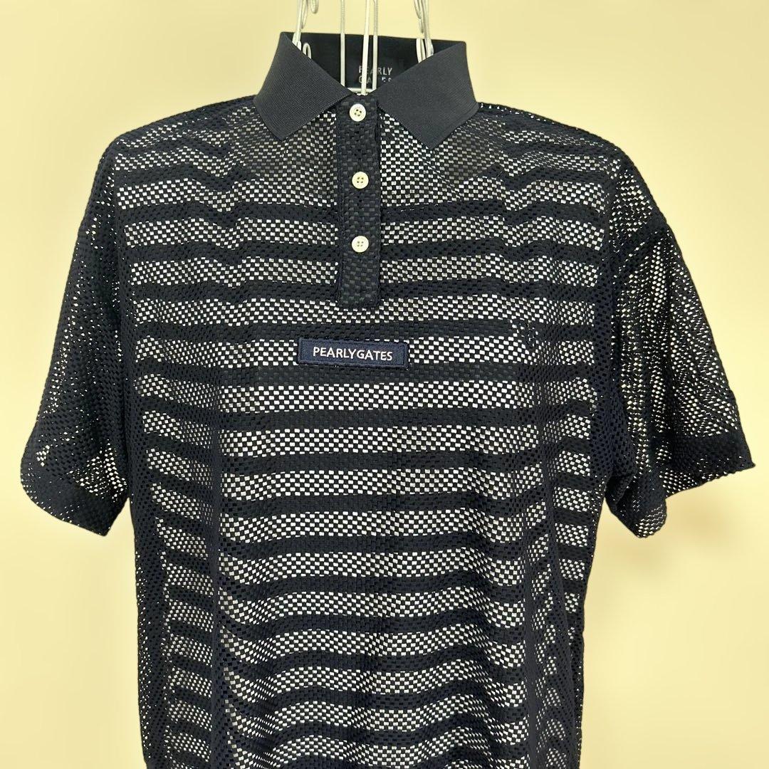 ★新品タグ付き PEARLY GATES メッシュワンピース ネイビー★