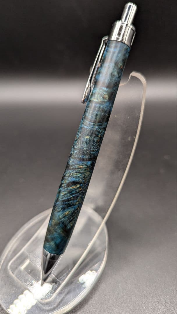 466ペン工房翌檜　スタビライズドウッドバーチバール　木軸シャーペン　ボールペン