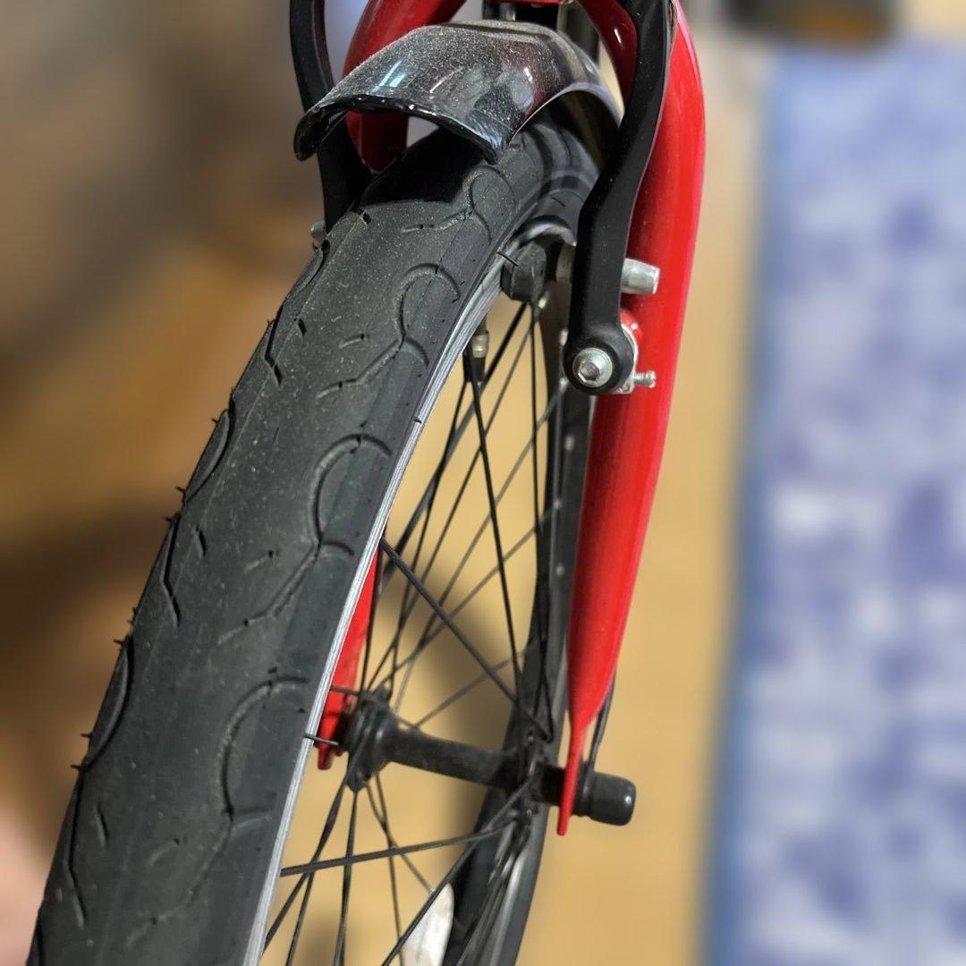 DUCATI 折りたたみ自転車 6段変速　レッド