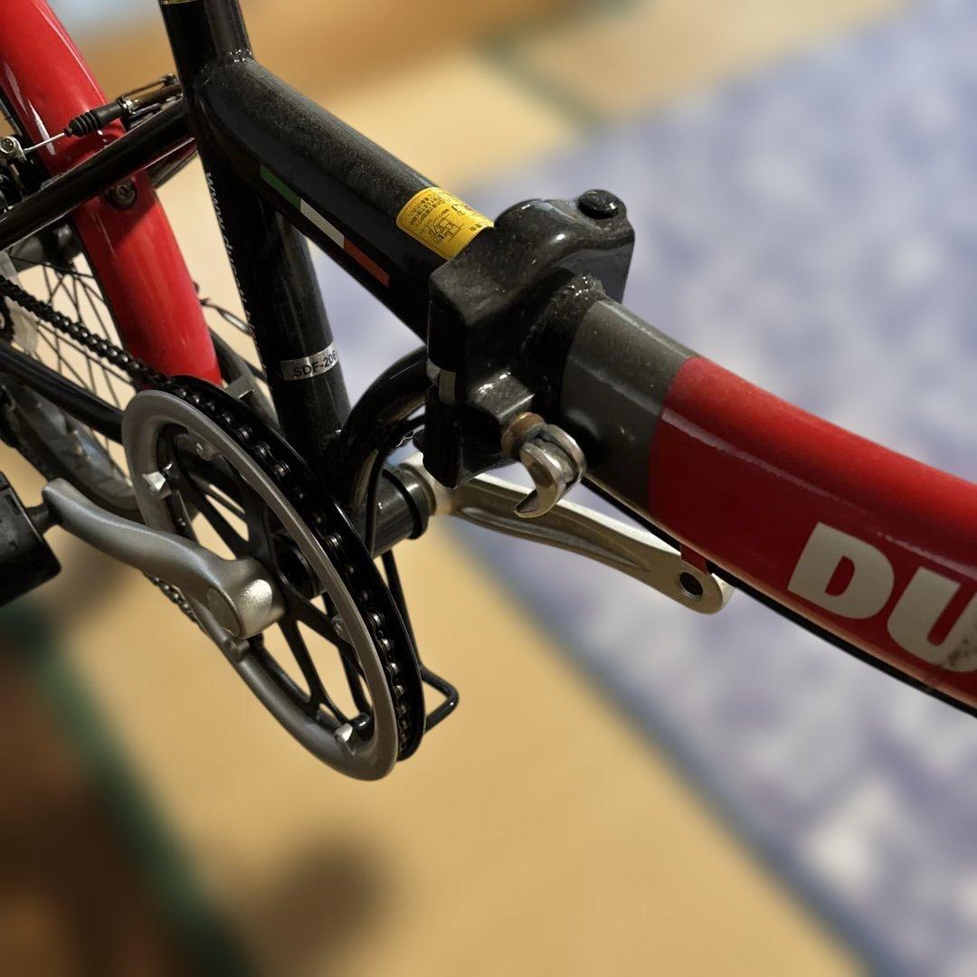 DUCATI 折りたたみ自転車 6段変速　レッド