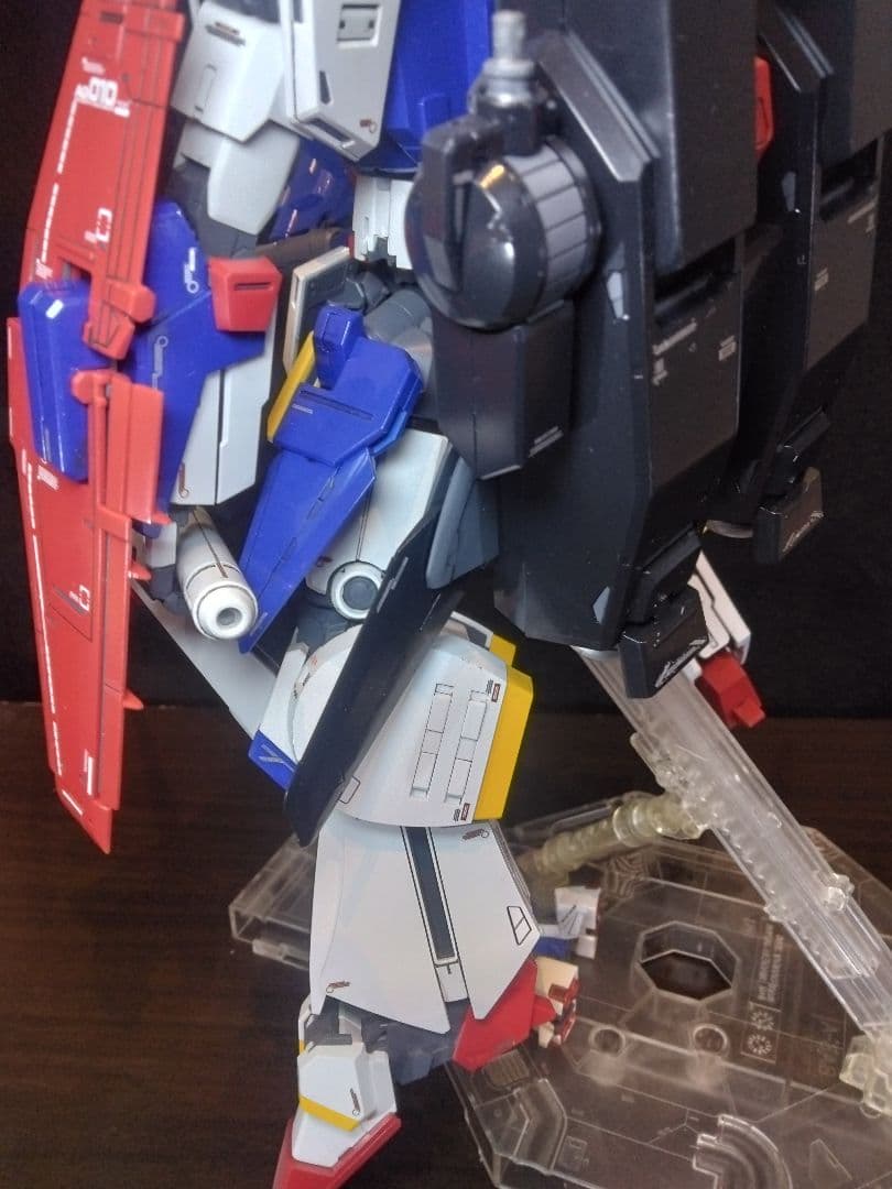 MG　ZZガンダムVer.Ka プレミアムデカール仕様　塗装完成品　説明書台座付