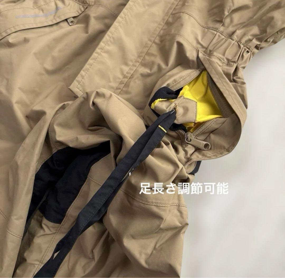 ノースフェイス スノーウェア ベージュ×ブラック 110