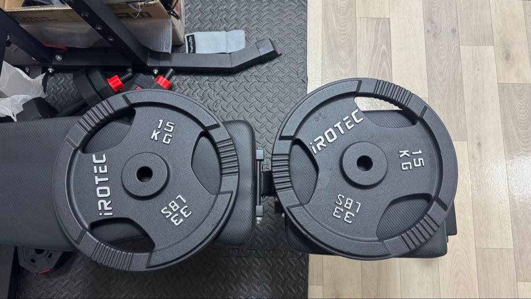 iROTEC 15kg バーベルプレト