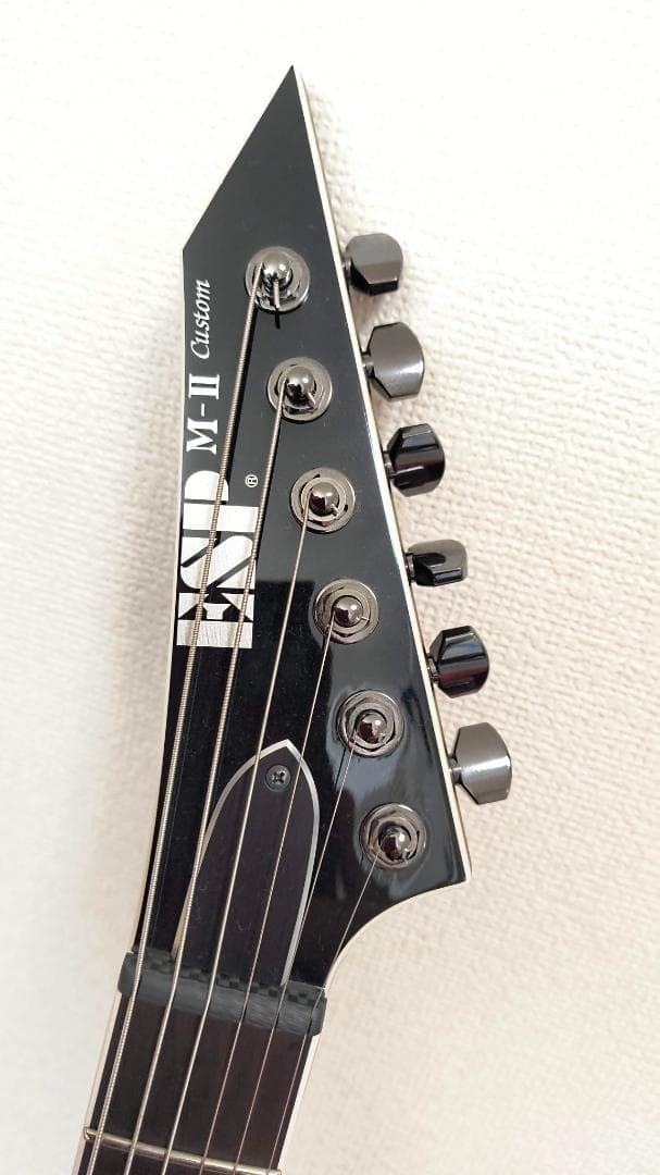 美品　ESP　M-II　CTM　NT/E#　BK　エレキギター　ギター