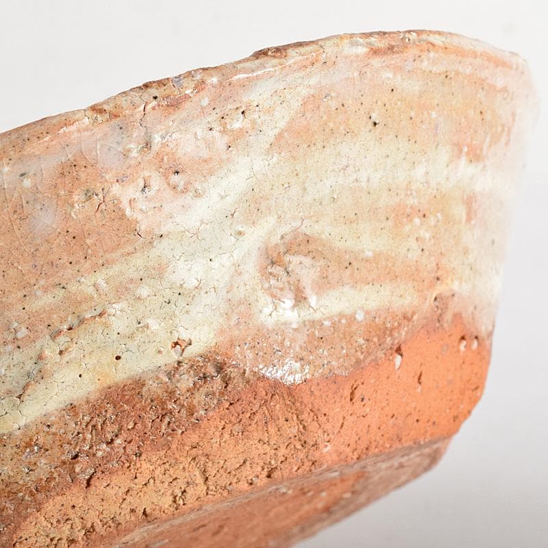 茶道具　萩焼　十代　三輪休雪作　菓子器　共箱　V　R8787B