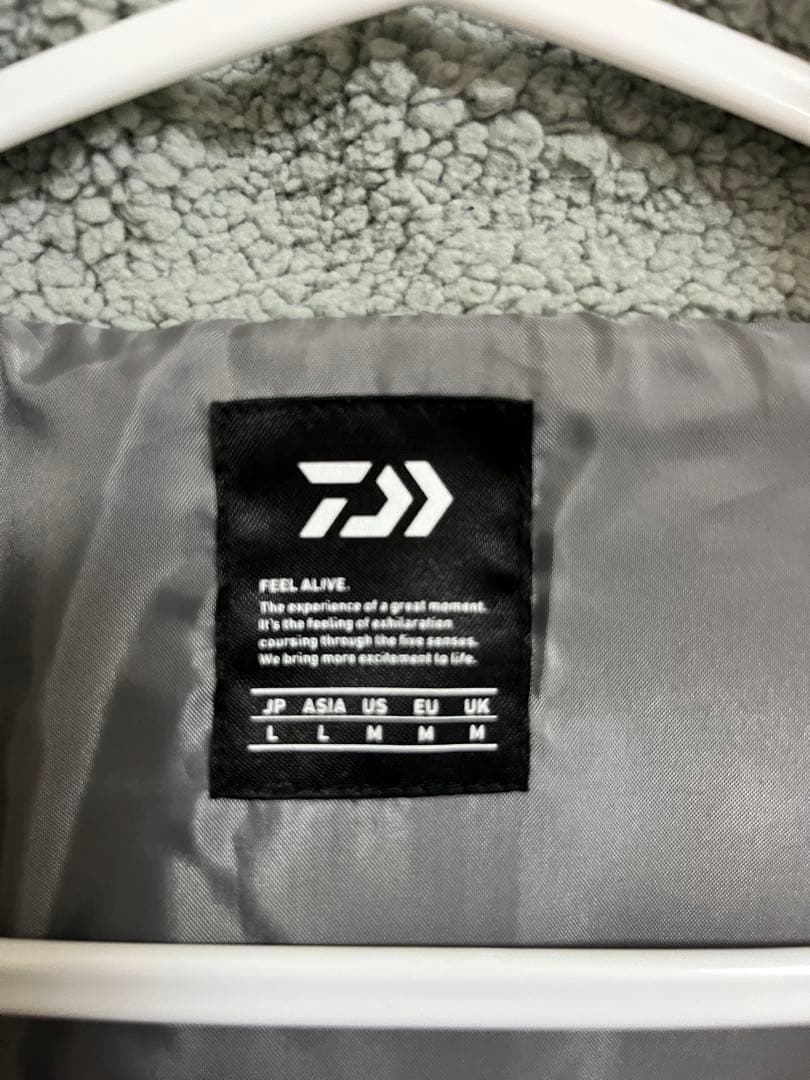 【新品未使用】ダイワ DJ-5822 ボアフリースベスト アイスグレー Lサイズ