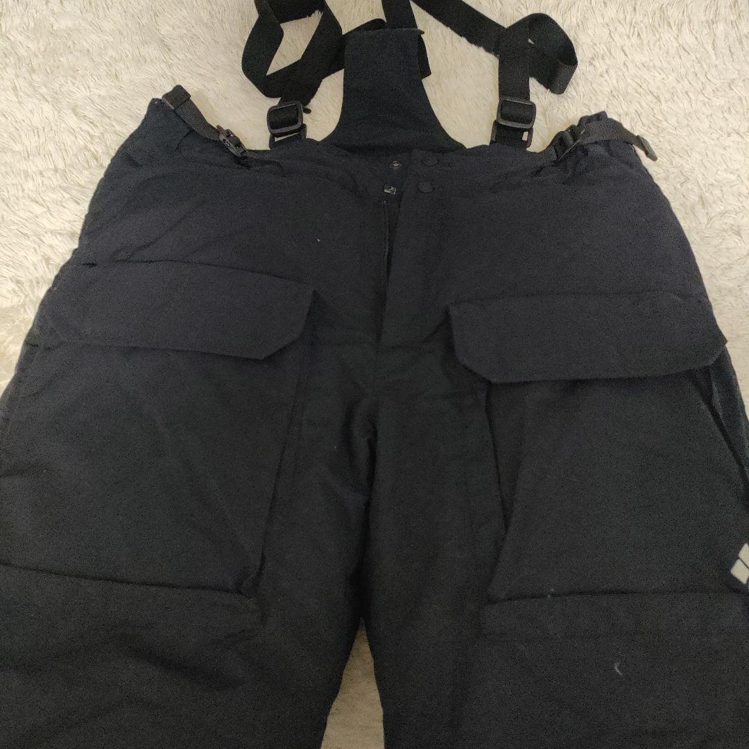 モンベル　ポーラーダウン ビブ　ブラック Ｌ