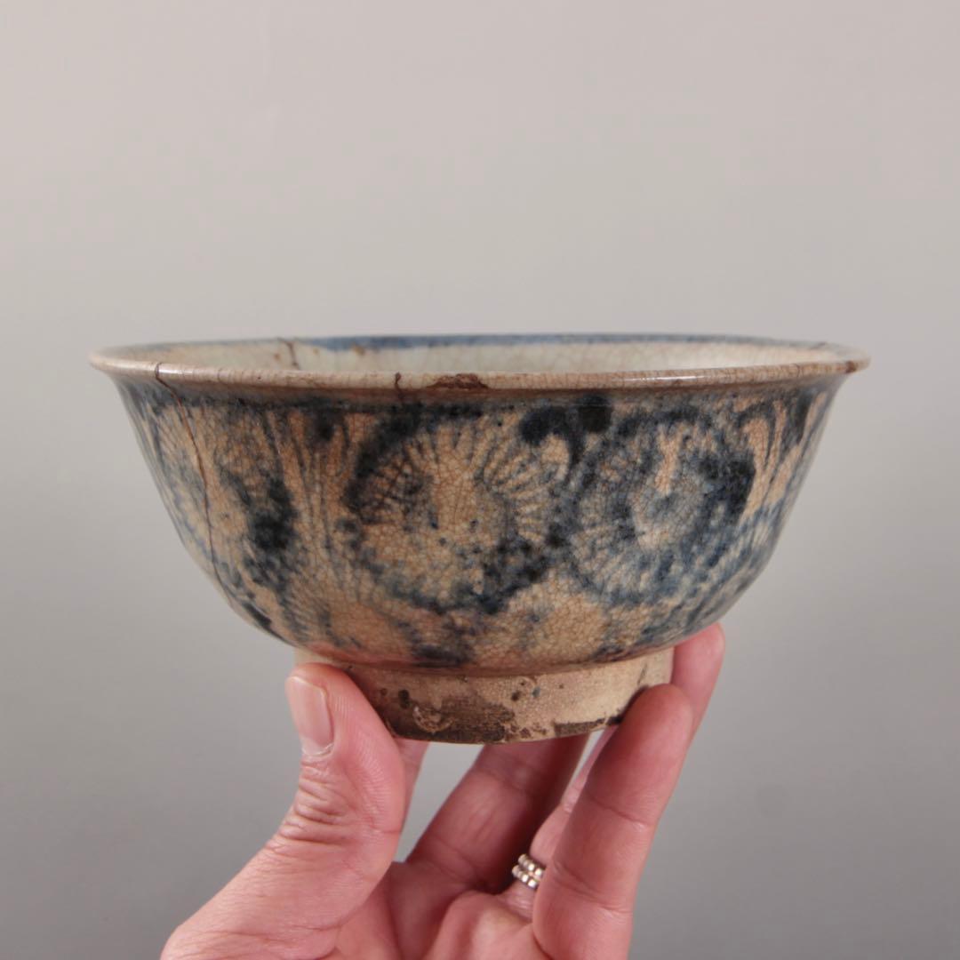 呉州染付 茶碗 18世紀頃 中国美術 古美術 茶道具 古道具 アンティーク