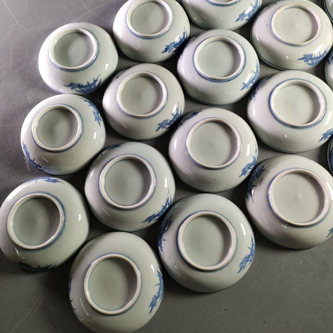 A894-2/染付銘々皿/小皿/向付/飾皿/豆皿/20客/