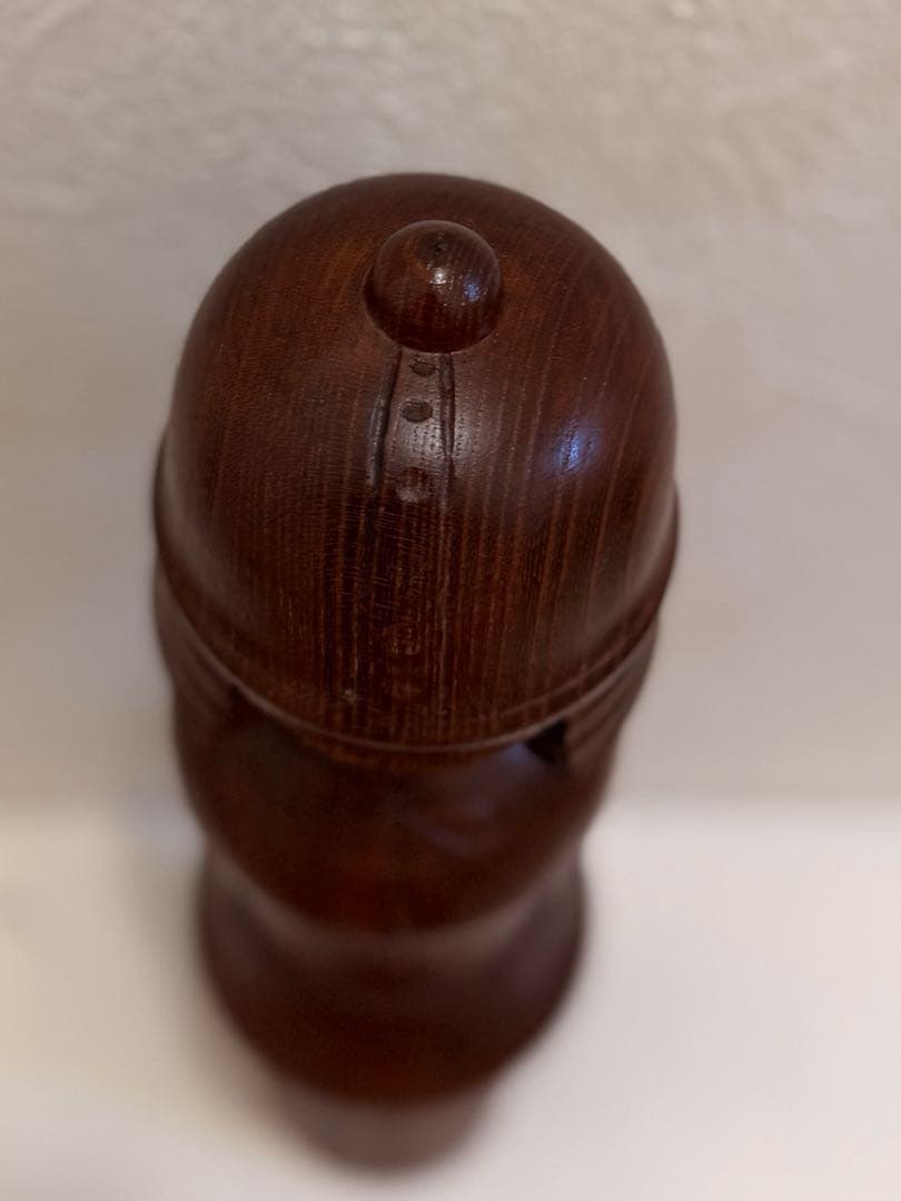 【希少・大型】創作こけし 関口三作 作「武人」高さ約27cm