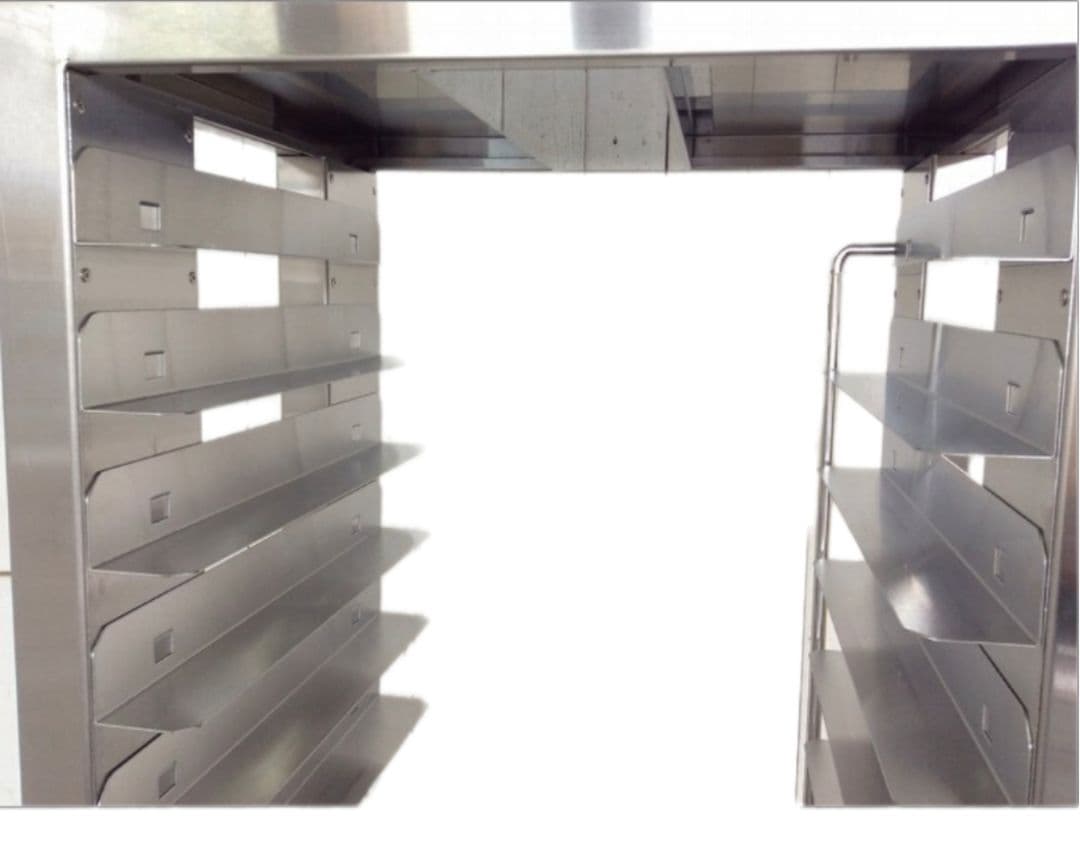 業務用ステンレス製ベーカリーラック パンラック 18段 トレー・キャスター付き