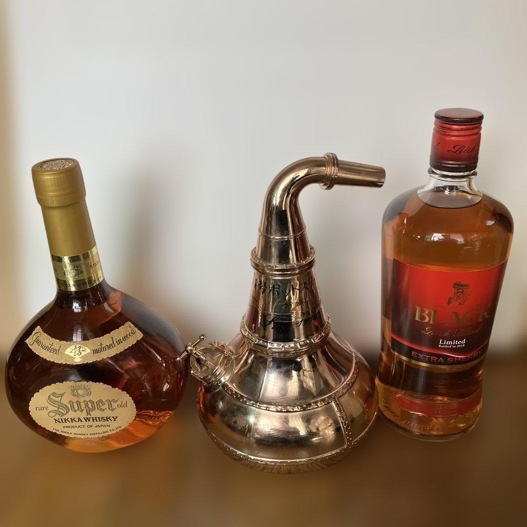 ニッカ１号ポットスティル，スーパーニッカ特級，ブラックニッカ エクストラシェリー