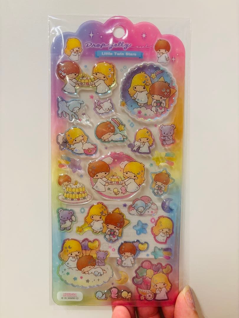 正規品 サンリオ キラキララインストーンシール ドロップジュエルシール ぷっくり