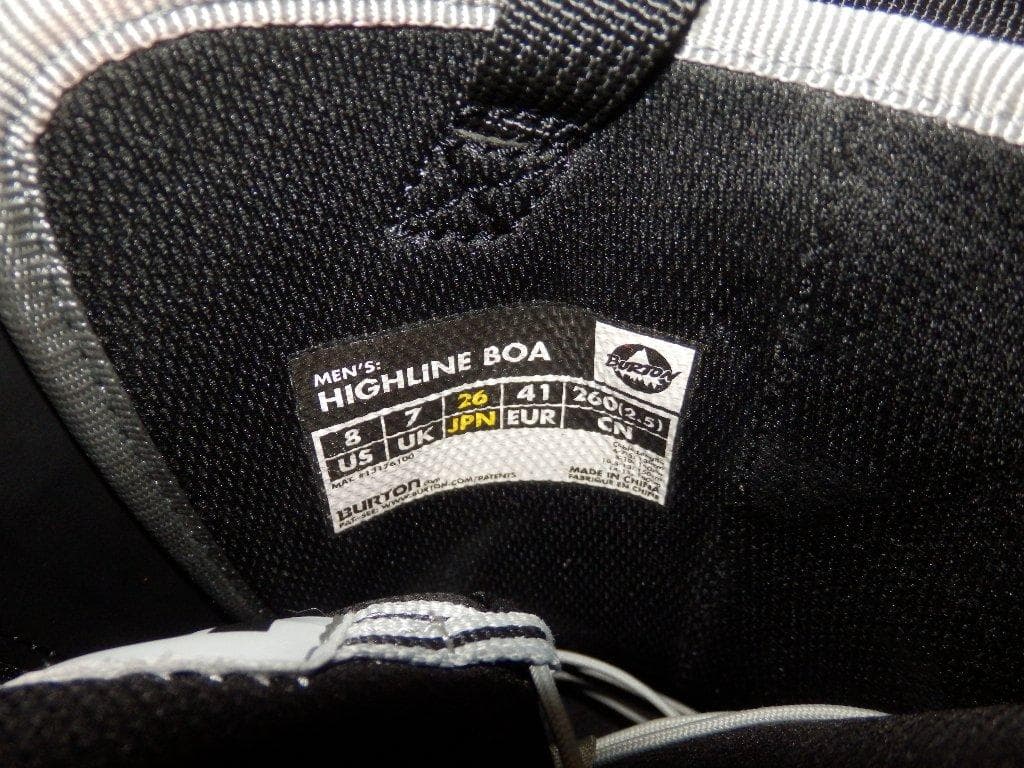 美品 バートン ブーツ HIGHLINE BOA ブラック ブーツ 26cm