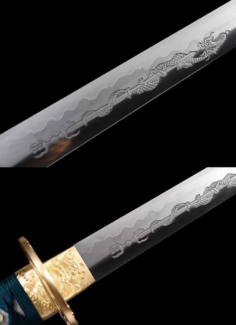 【崑崙直刀】 古兵器 刀装具 日本刀　模造刀 居合刀 武士道 鑑賞用 美術刀