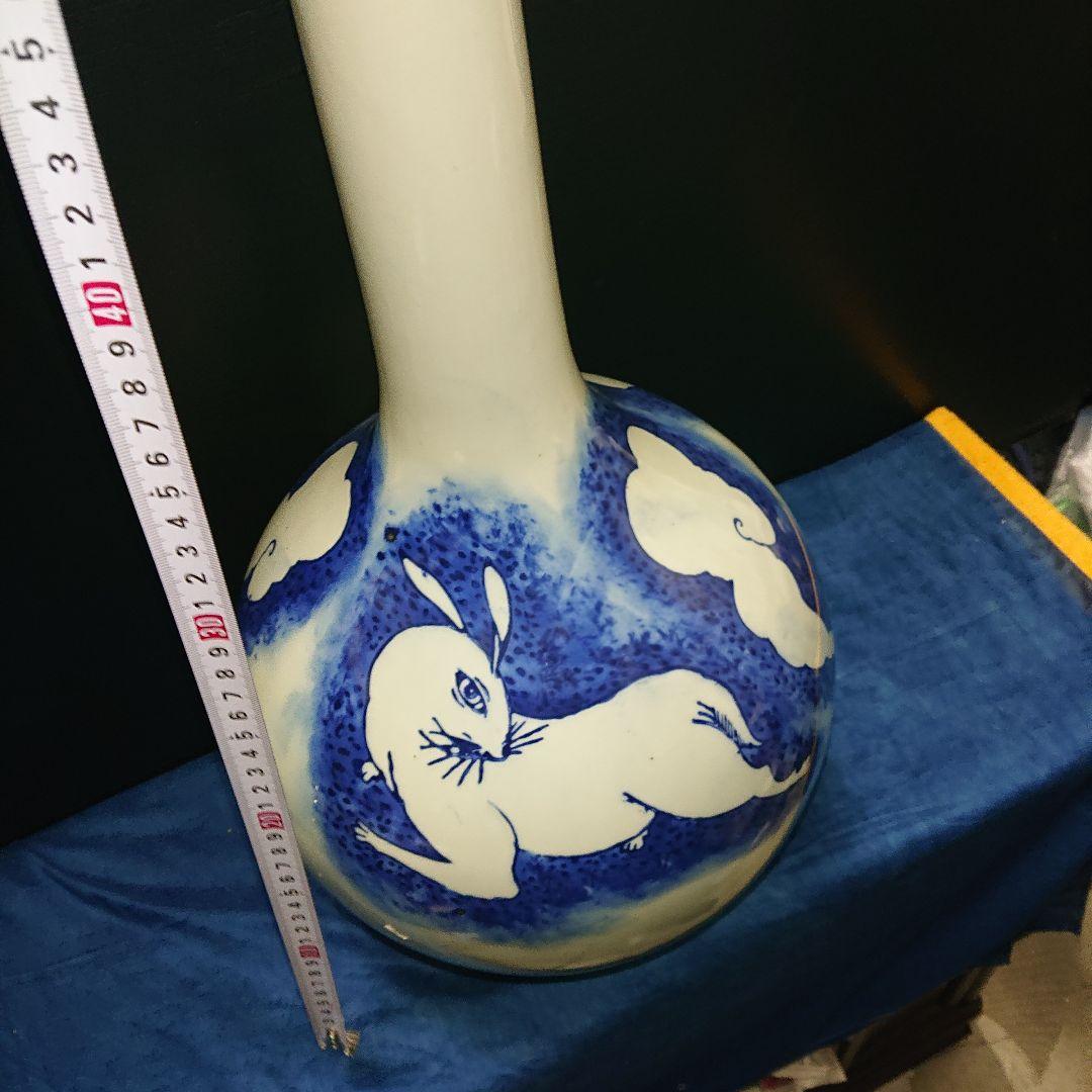 レトロ伊万里、特大染付徳利花瓶