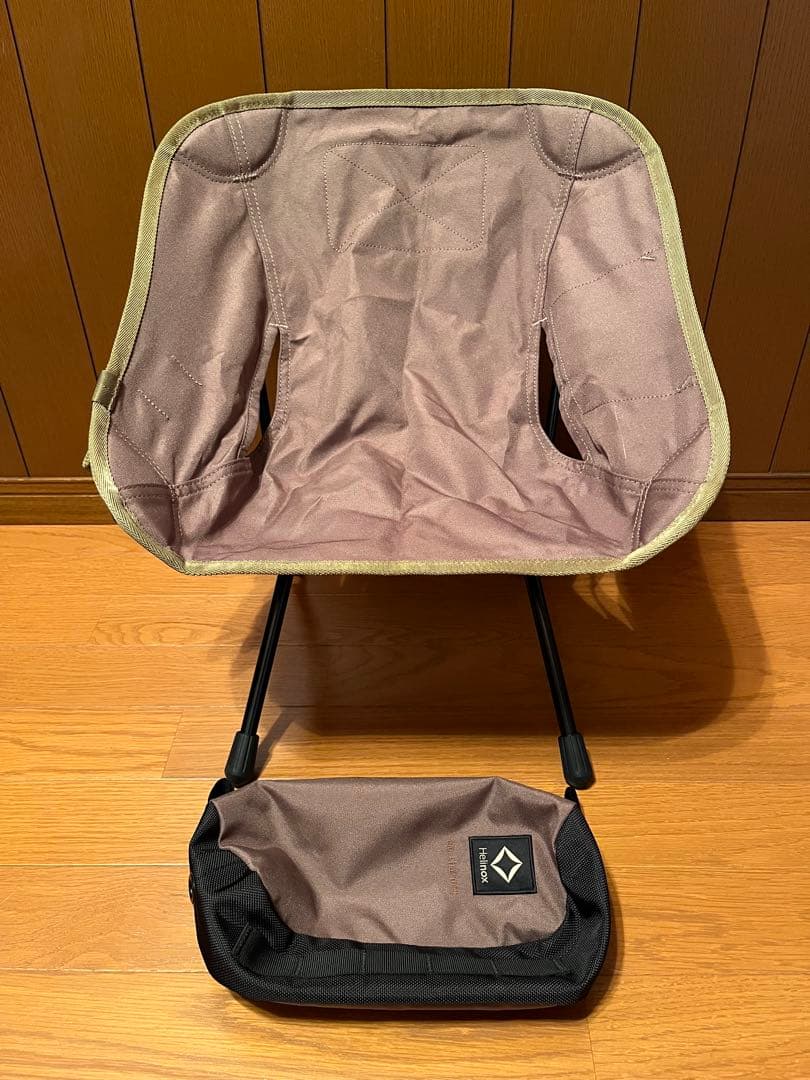 美品ヘリノックス小型折りたたみチェア Tac.Chair Mini コヨーテタン