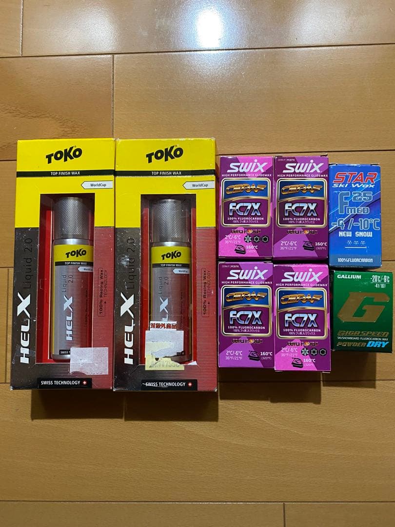 スキーフッ素パウダー、リキッド、SWIX、TOKO、ガリウム、STARフッ素