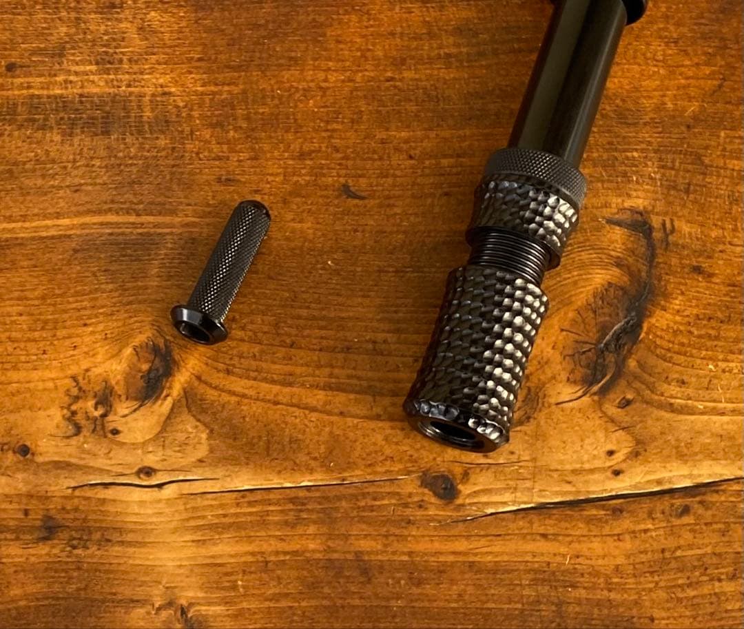 ロッドグリップ　インロッドフェルール　渓流釣り　スピニングロッド用　天然木