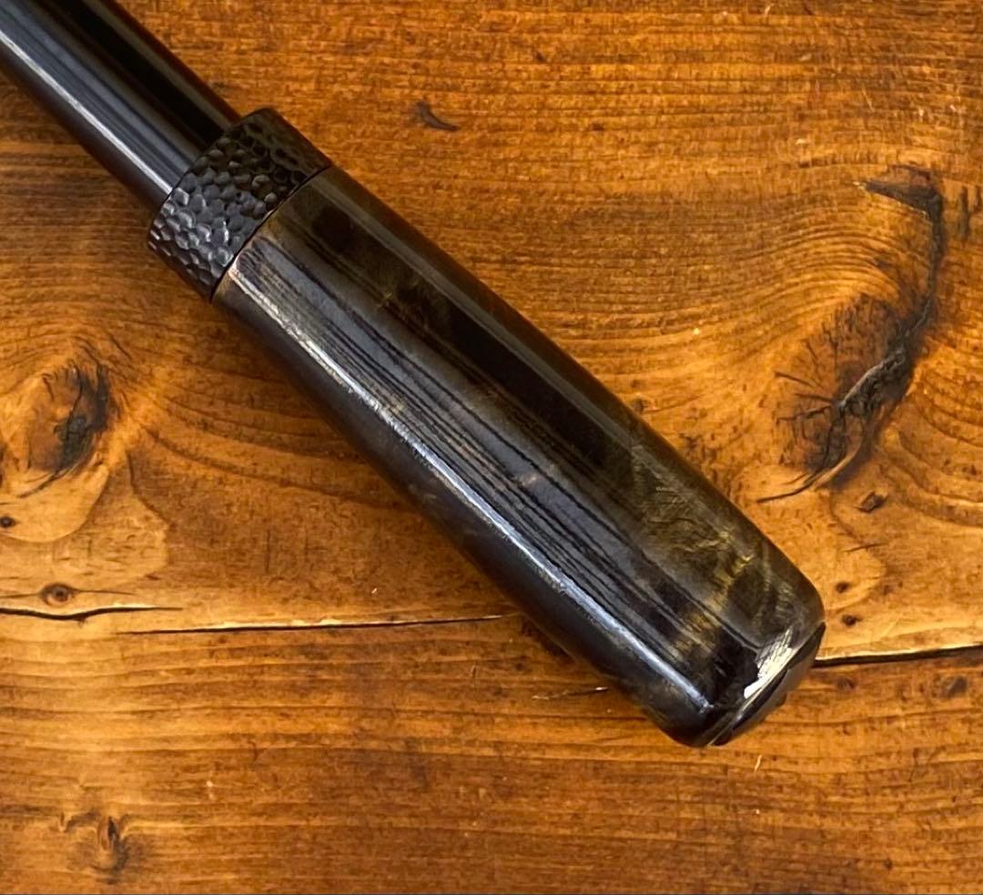 ロッドグリップ　インロッドフェルール　渓流釣り　スピニングロッド用　天然木