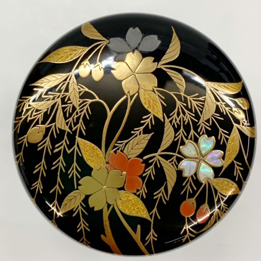 【大棗　枝垂桜】中村宗尹　共箱