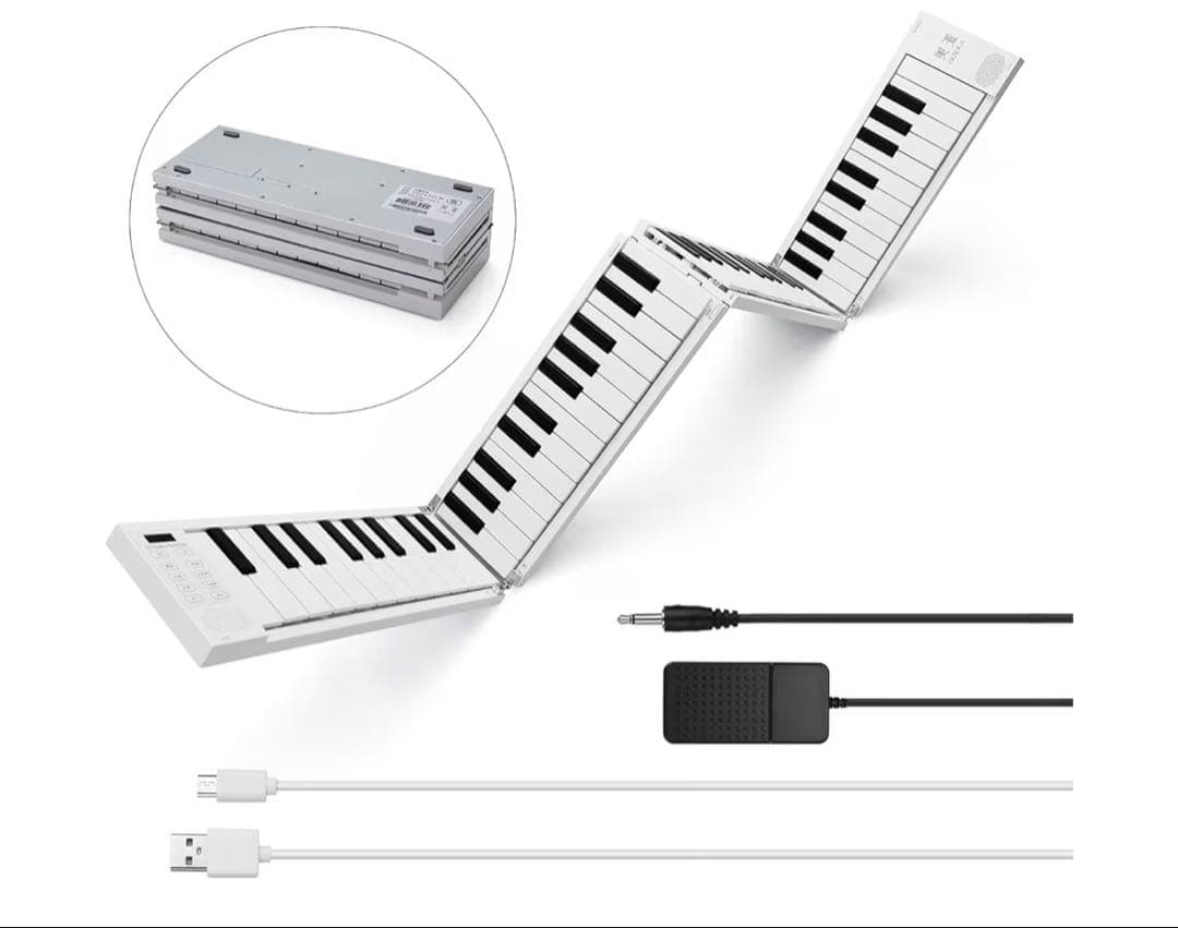 折り畳み式電子ピアノ 88鍵盤 携帯型 電子キーボード
