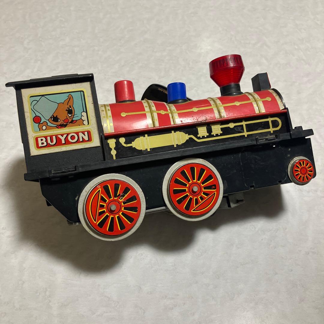 昭和レトロ　ブリキ　ケロヨン　当時もの　機関車　希少
