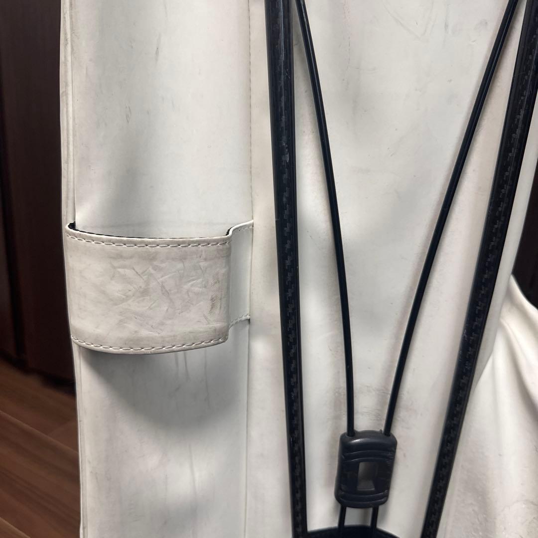 VESSEL Player 3.0 キャディバッグ ホワイト フード　カバー付き