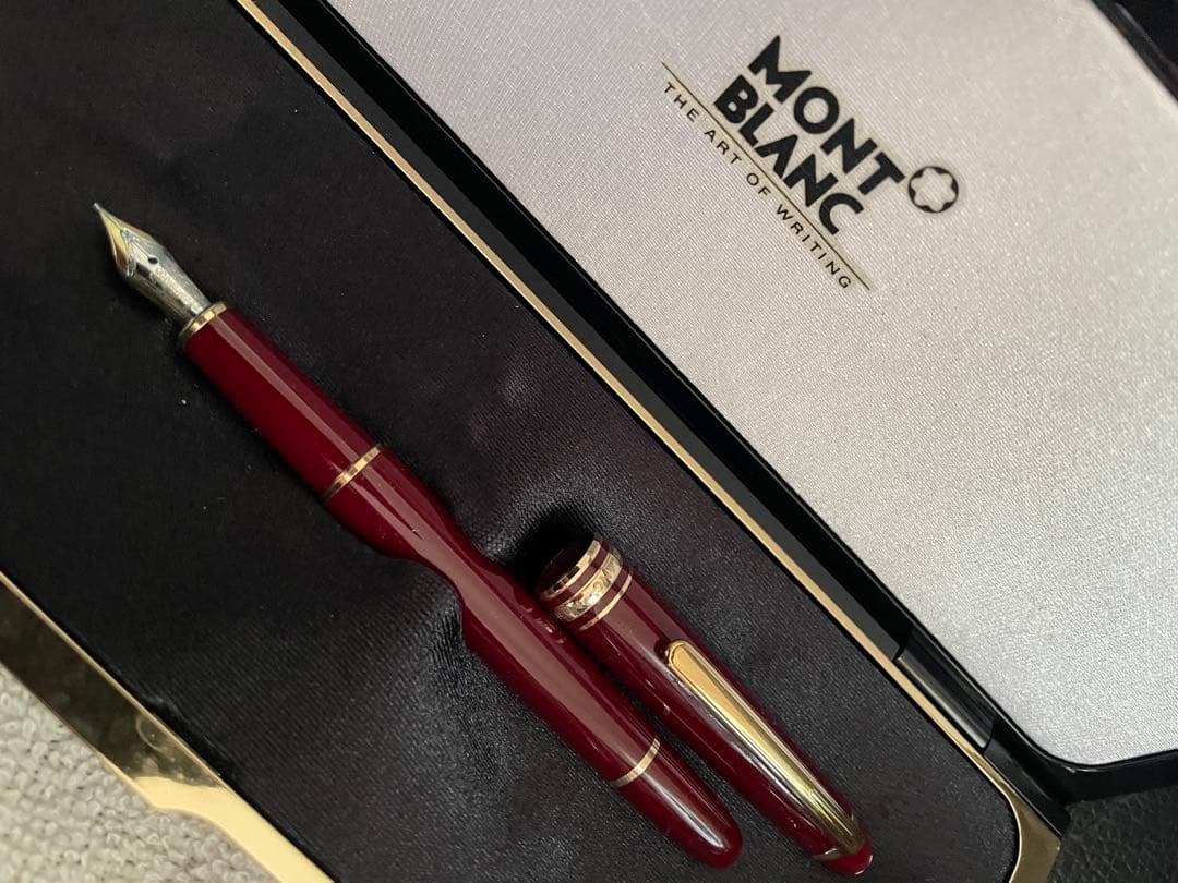 ◾️ボルドー美品◾️モンブラン144 万年筆◾️マイスターシュテュック クラシック◾️