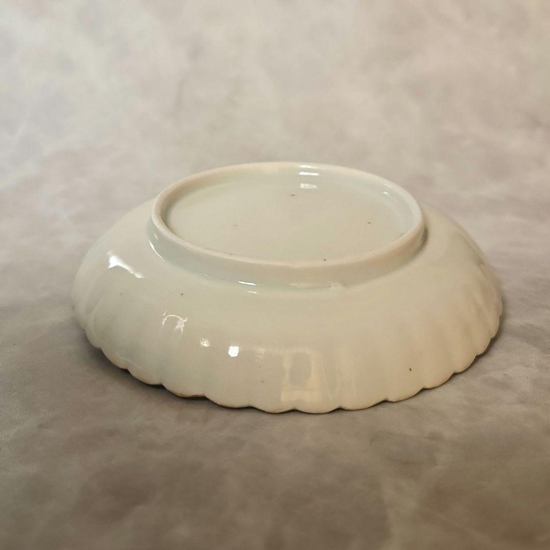 古伊万里　菊花　鎬　小皿　豆皿　江戸時代　アンティーク　骨董