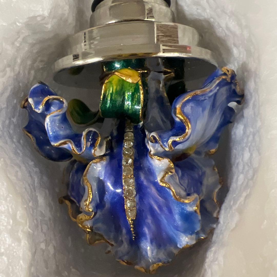 青い花のワインボトルストッパー