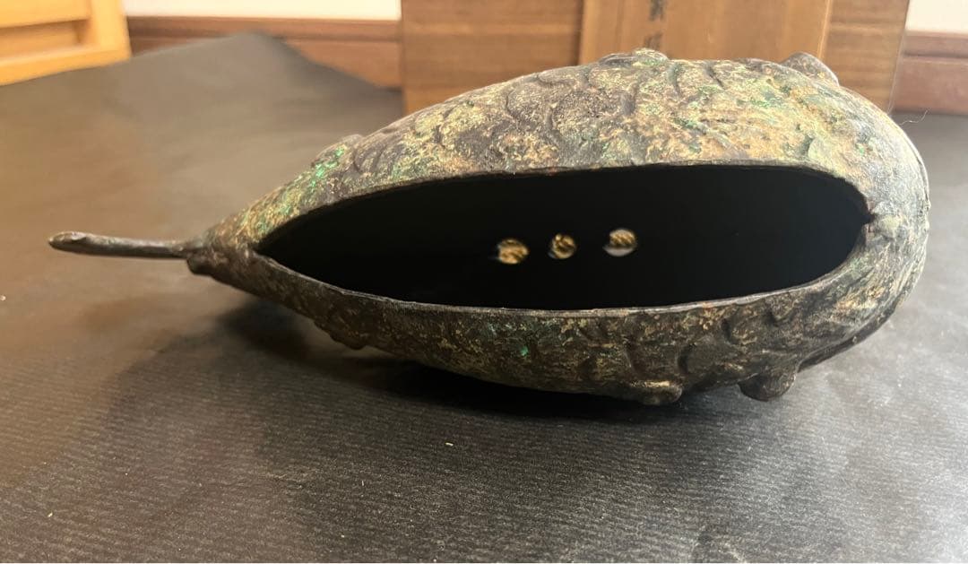 希少品　魚鼓 魚板 仏具 古民具 時代物　茶道 茶事懐石の鳴り物 禅院　骨董 鯱